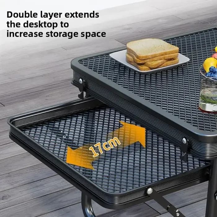 Table basse pliante de levage en alliage d'aluminium