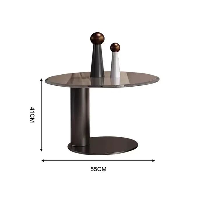 Table basse d'angle en bois avec rangement