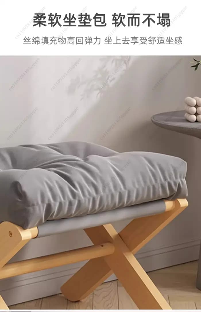 Repose-pieds Ottoman pour Canapé, Repose-pieds Domestique, Repose-pieds en Bois Massif pour Bureau et Pause Déjeuner