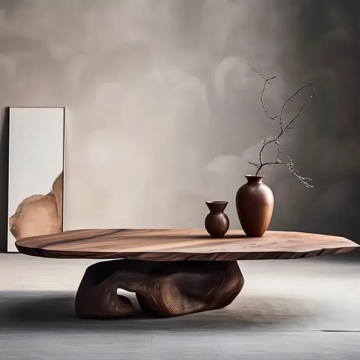 Table basse design en bois
