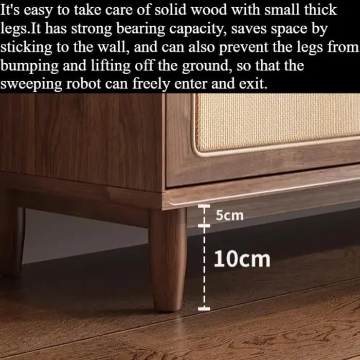 Meuble TV vertical sur pieds
