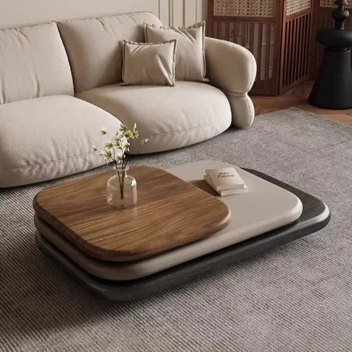 Table basse pivotante moderne et simple pour salon