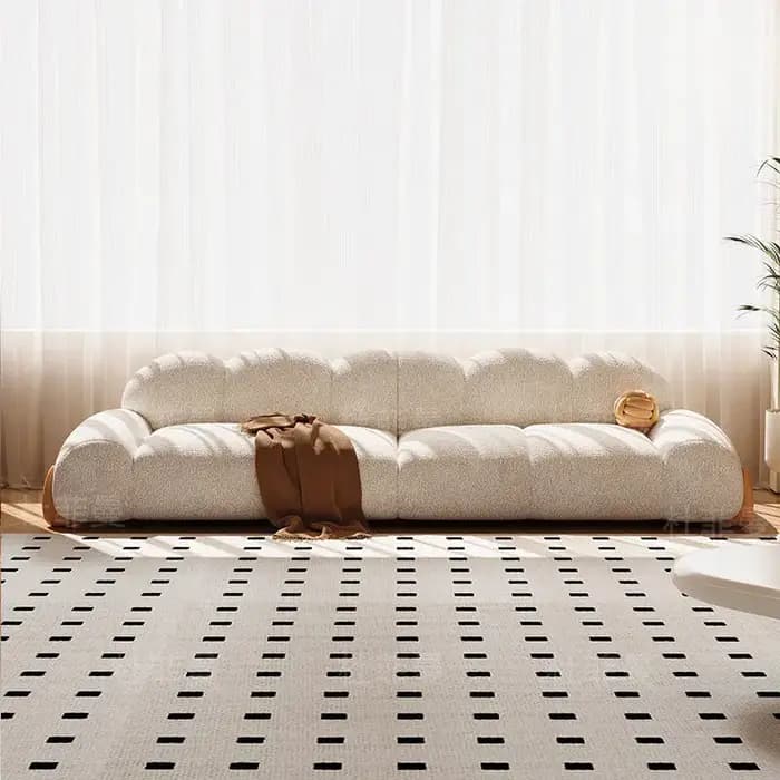 Canapé Teddy moderne minimaliste en bois naturel japonais