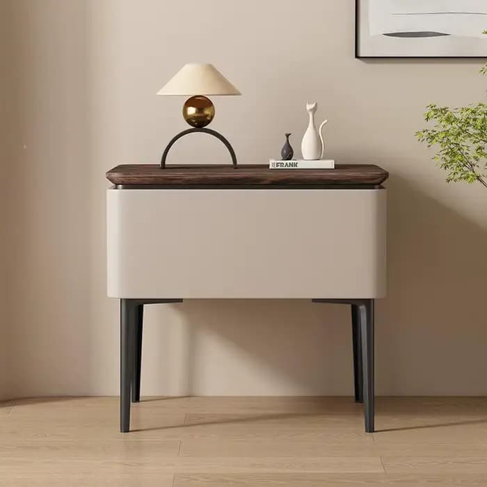 Table De chevet peu encombrante Style italien Table De chevet De luxe moderne rangement avec tiroirs