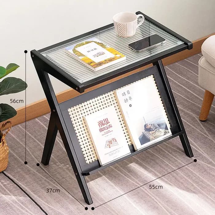 Table d'appoint en forme de Z