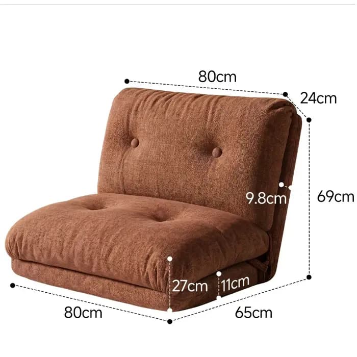 Canapés d'angle en pouf marron, canapé de sol d'angle, poufs relaxants surdimensionnés, canapés de cuisine, fauteuils comprimés pour bébé, meubles de maison