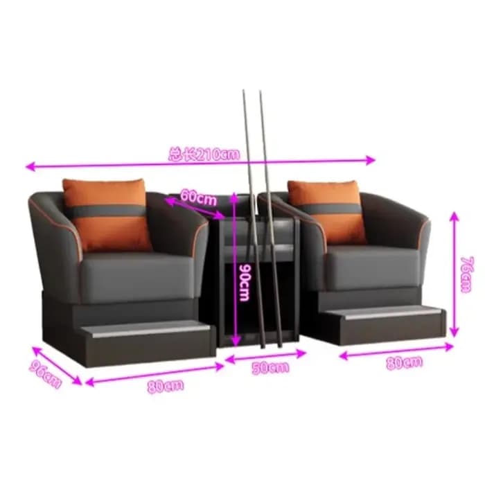 Salon de sol Salon canapés Double concepteur élégant luxe canapé confortable Salon Muebles Para El Hogar maison accessoires