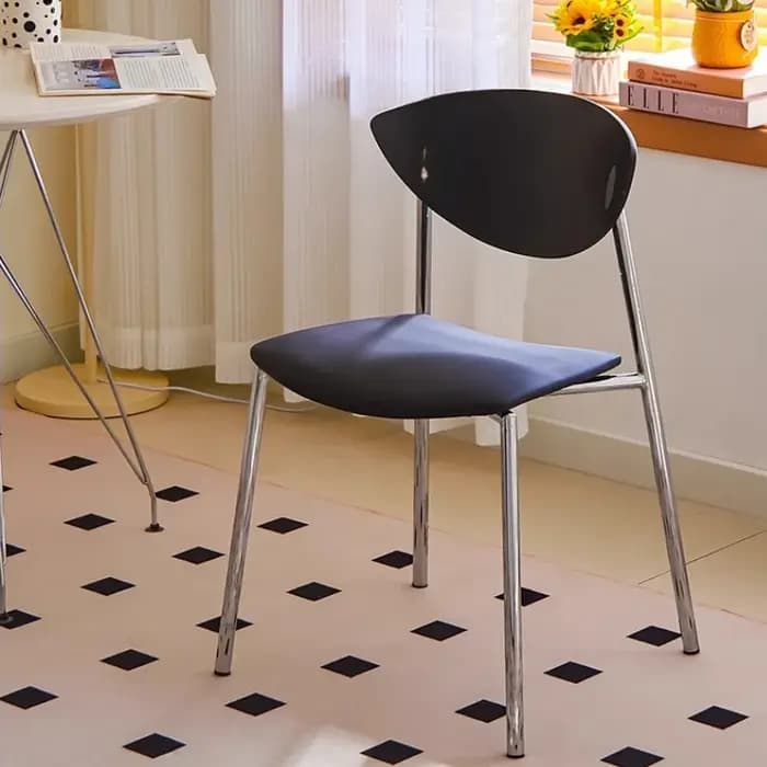 Chaise de salle à manger en bois massif du milieu du siècle, siège de luxe pour café, bistro, cadre