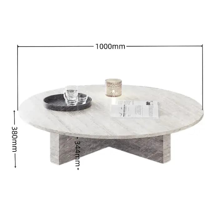 Organisateur Table basse au sol italien Glam clair affichage