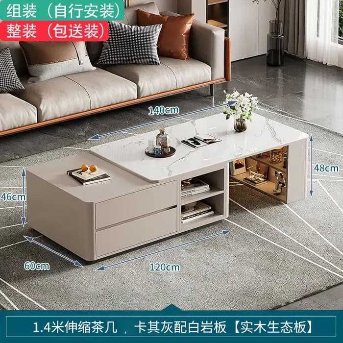 Table basse au design moderne en bois