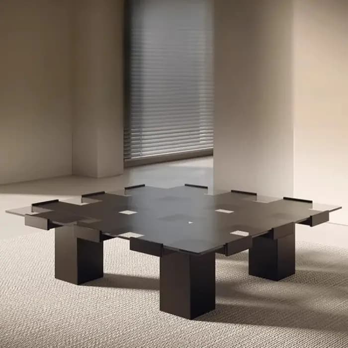 Table basse carrée haut de gamme avec rangement