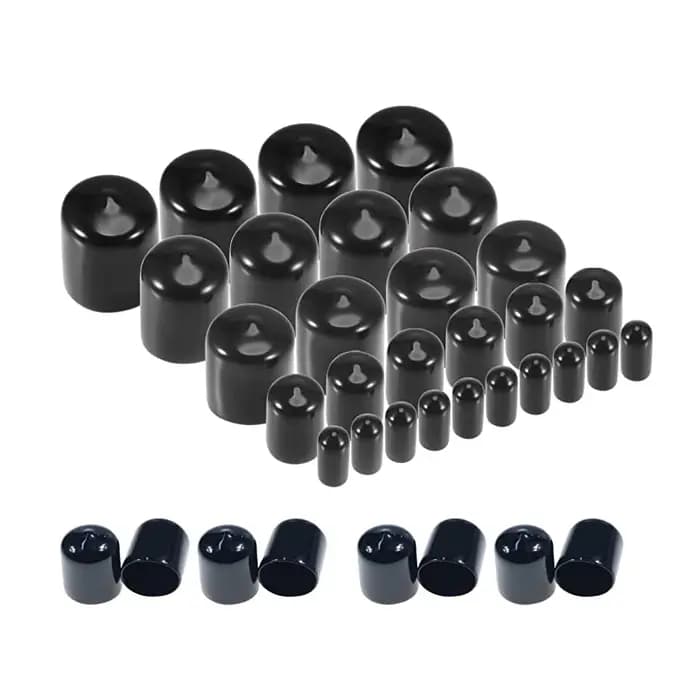 Embout en caoutchouc PVC 10-50 pièces, embout à vis, tube en plastique, protecteur de filetage de mo