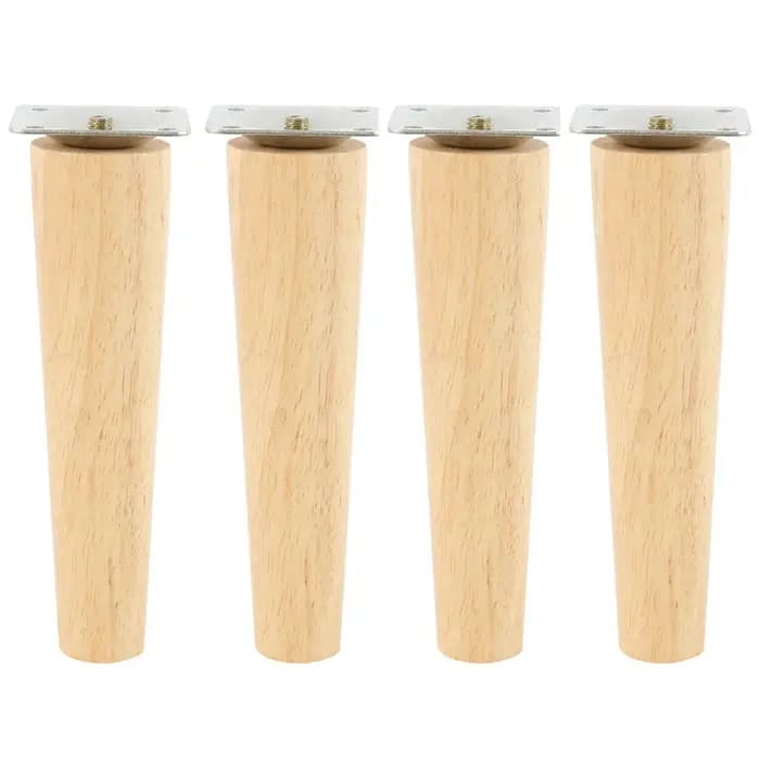 8/10/15cm meubles en bois massif jambe pieds droits canapé-lit armoire Table et chaise