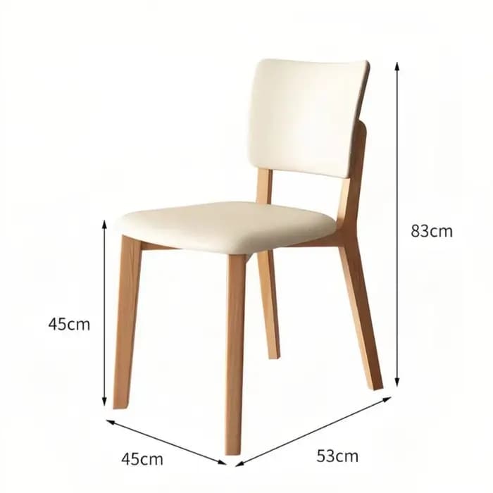 Chaises de salle à manger contemporaines en similicuir