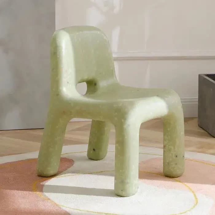 Chaise en plastique de Style nordique avec dossier, chaise élégante pour chambre à coucher, salon, d