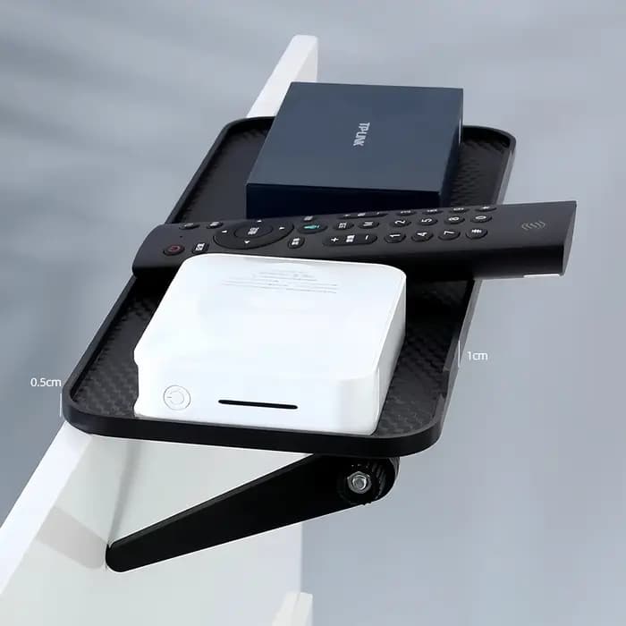 Console multimédia en ABS massif avec étagère