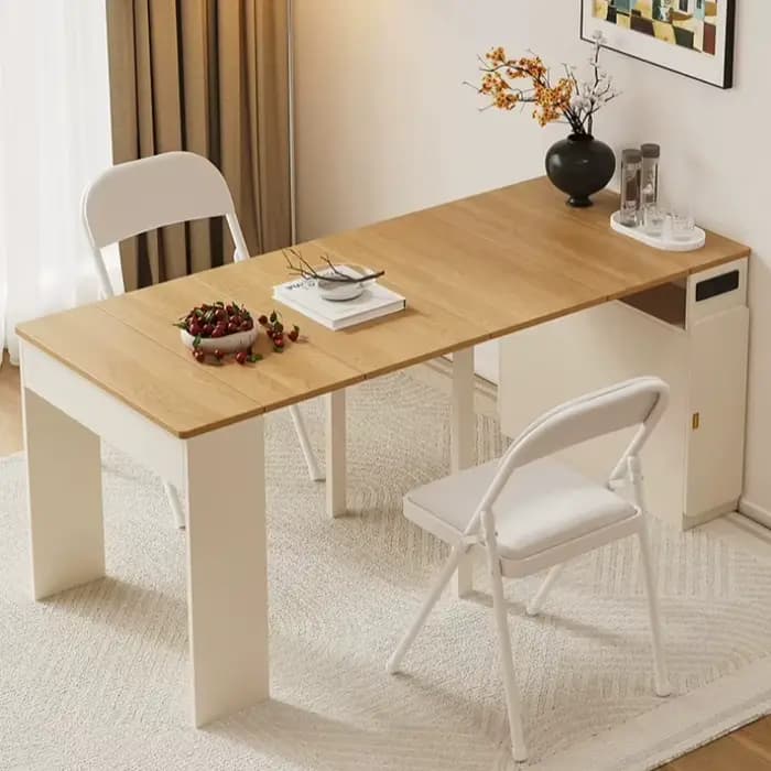 Table à manger extensible italienne 6 chaises