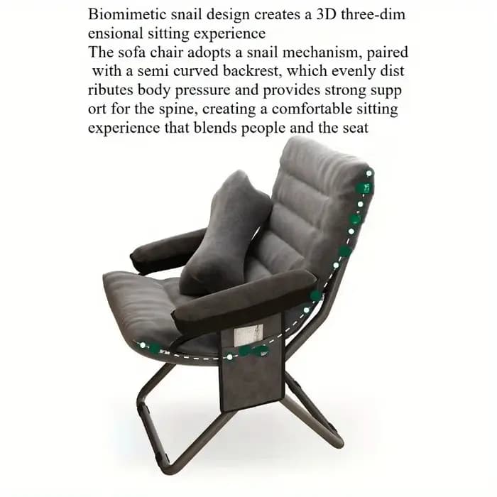Canapé paresseux confortable, chaise inclinable pour dortoir, maison, balcon, bureau, simple, pliabl