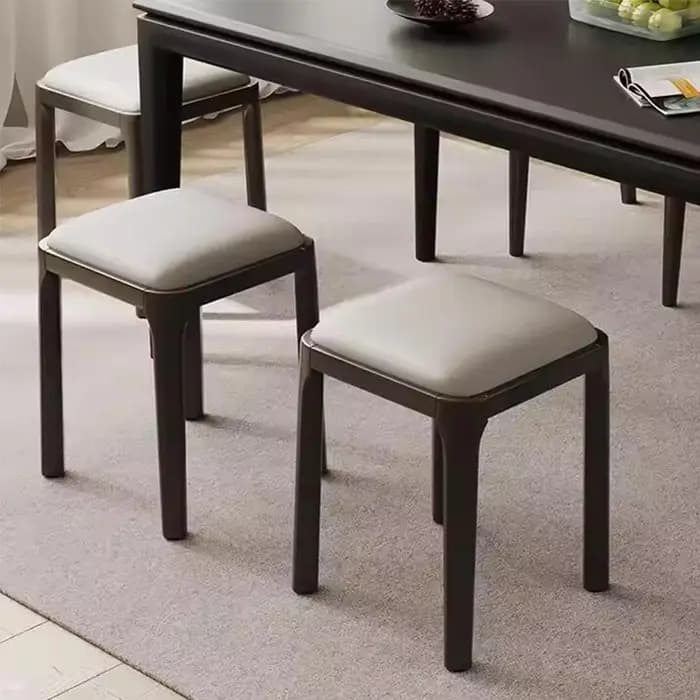 Chaise de salle à manger en bois massif de Style moderne