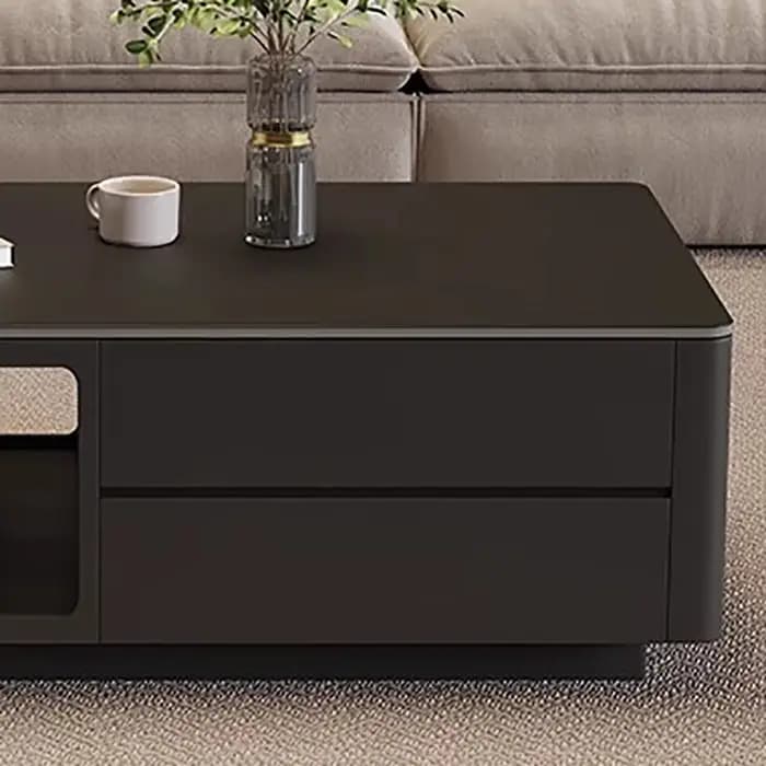 Style nordique avec rangement Table basse Rectangle Design minimaliste Cool