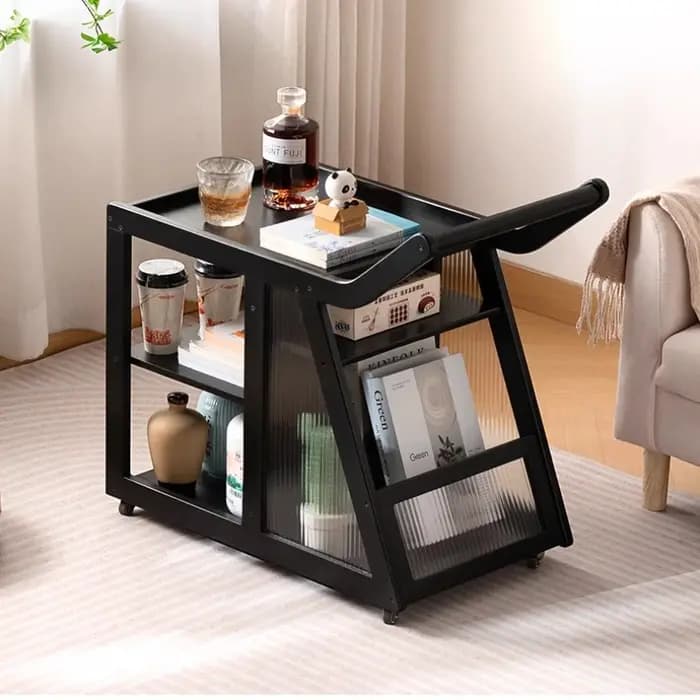 Petite Table basse en bois Portable réglable Premium rangement