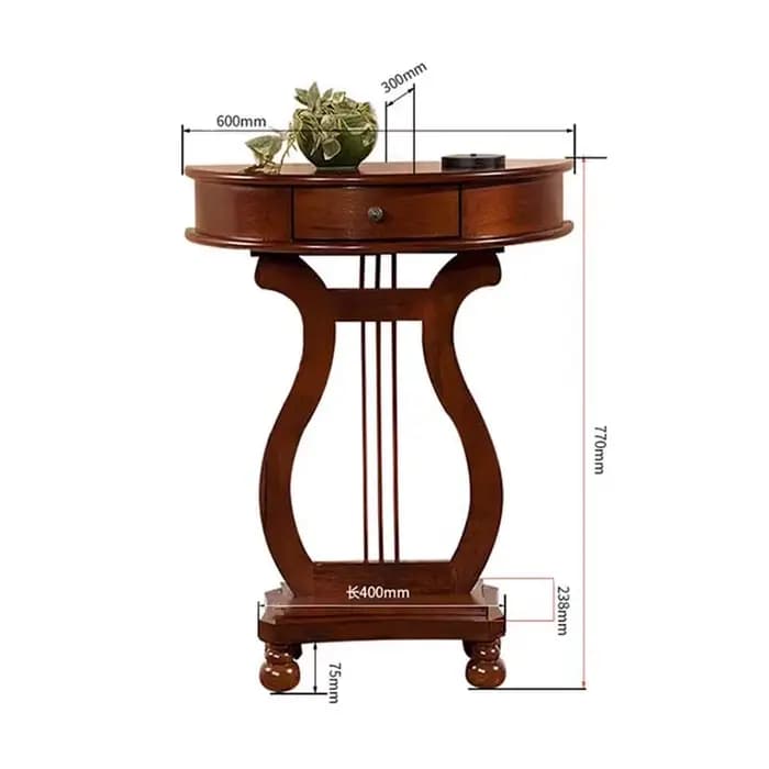Table console rustique vintage