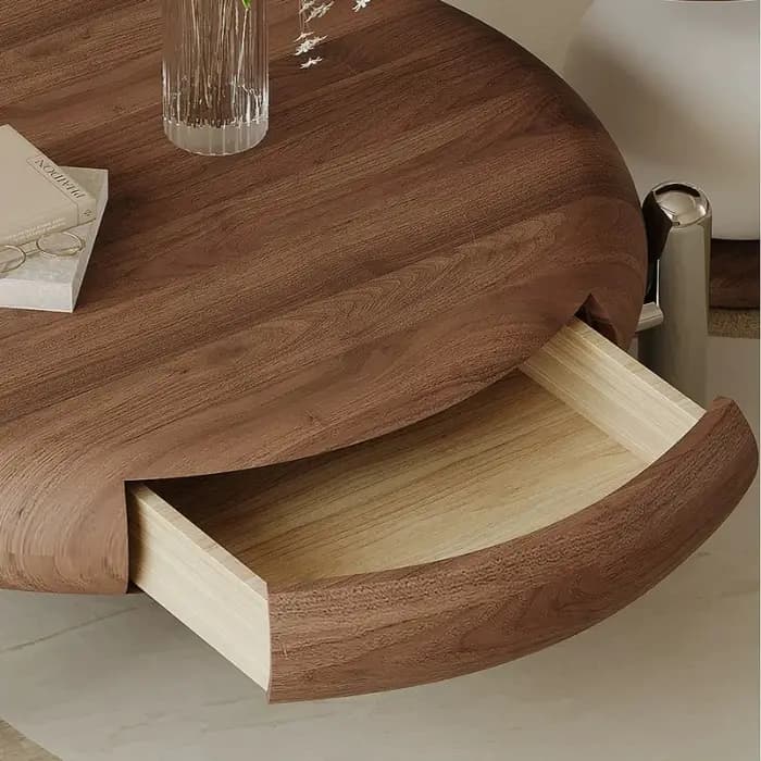 Table basse ronde vintage