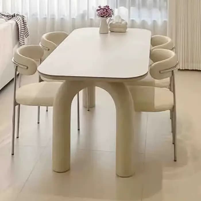 Table de salle à manger nordique de luxe pour salon