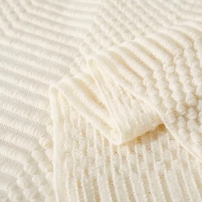 Blanc Boho jeter couvertures texturées grandes couvertures tricotées épais Vintage luxe jeter couvre