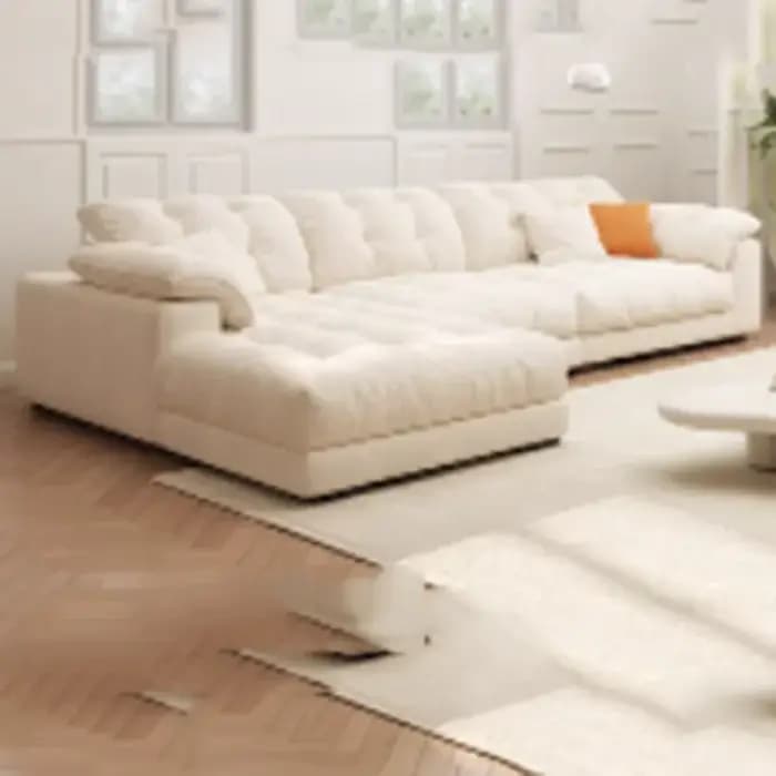 Salon européen Salon canapés luxe minimaliste lit de repos canapés Double paresseux Salon Muebles me