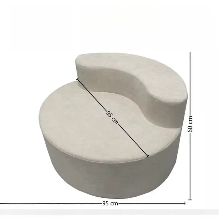 Canapé de sol rond minimaliste Tatami pour salon