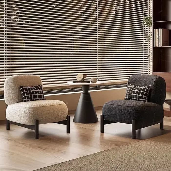 Fauteuil individuel Joylive style crème pour salon