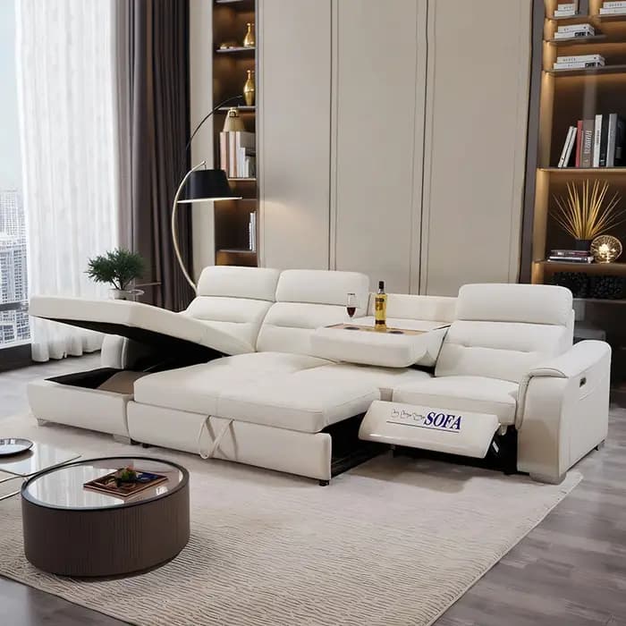 Salon rangement canapé fauteuils inclinable Convertible Relax