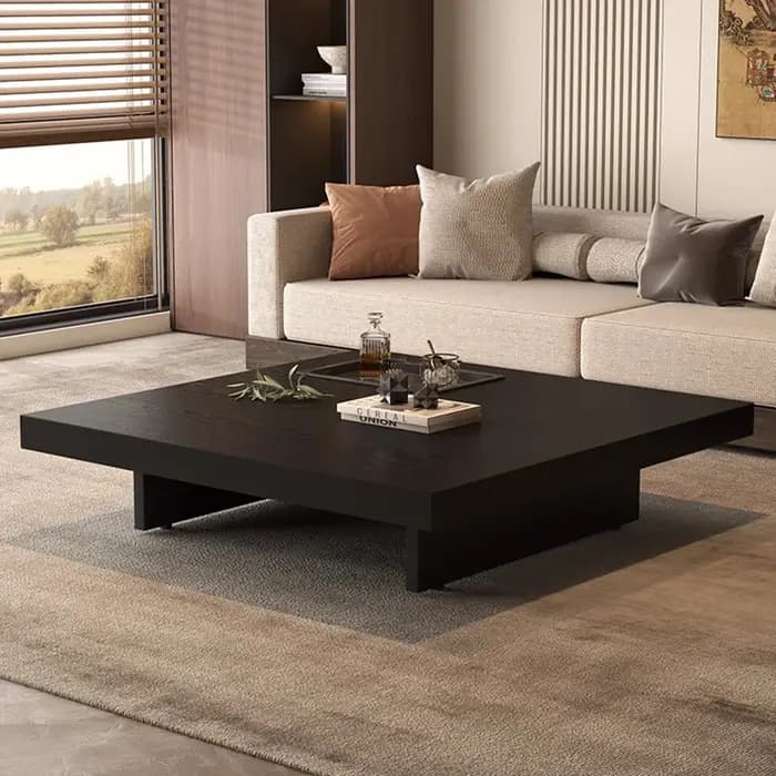 Table basse à couverture rigide en bois