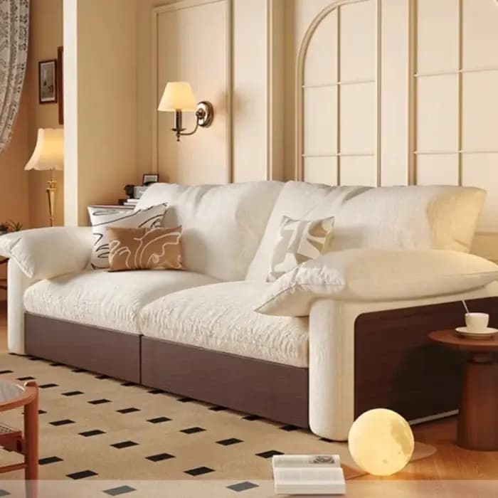Softs concepteur salon canapés Double classique nordique coussin canapé adultes