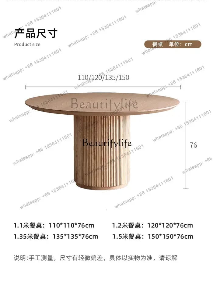 Table à manger médiévale en bois massif