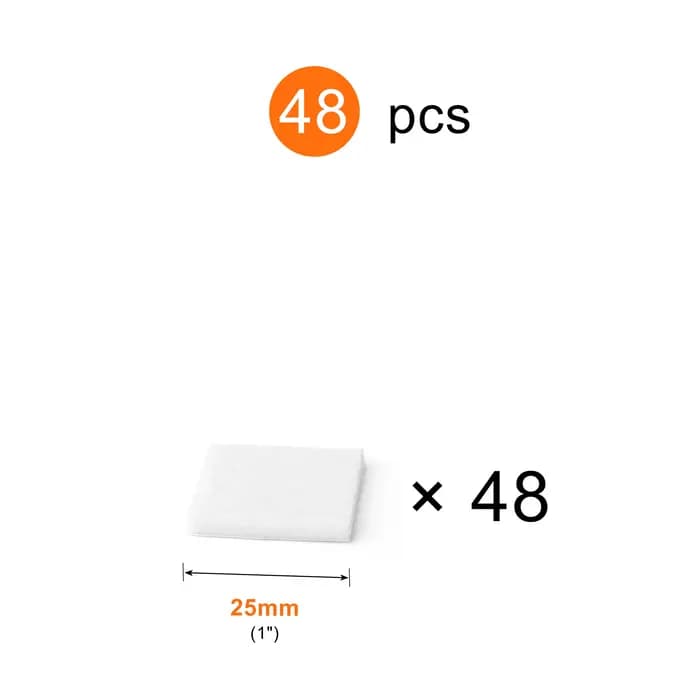 Patins de protection en feutre pour pieds de chaise et de table, épaisseur 3mm, carrés, auto-adhésifs, antidérapants, anti-bruit, anti-rayures pour sols