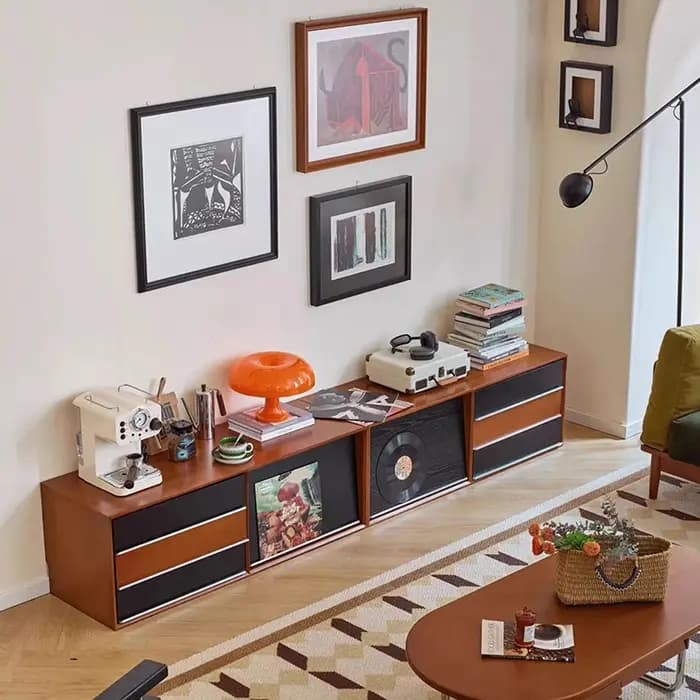 Meuble Tv rétro américain universel beauté Unique Wabi Sabi