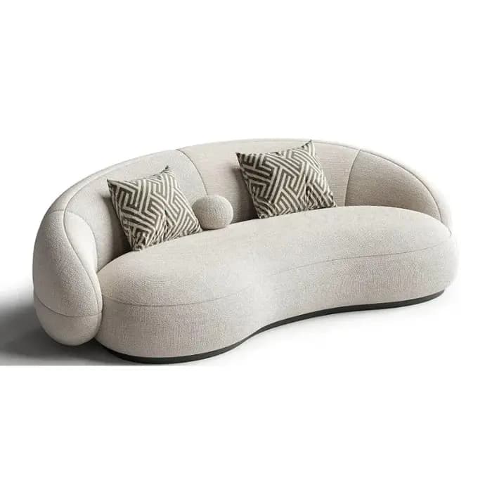 Canapé de salon de luxe nordique minimaliste famille bouffée confortable