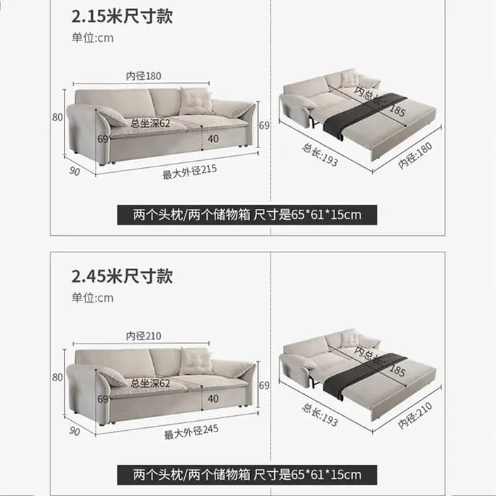 Fond minimaliste canapés lit extensible européen Relax 2 places canapé-lit moderne adultes Canape Salon De Luxe accessoires pour la maison