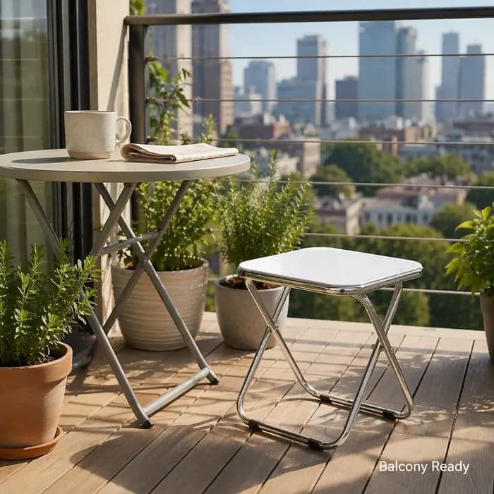 Table d'appoint pliante en acrylique - Table basse transparente pour salon