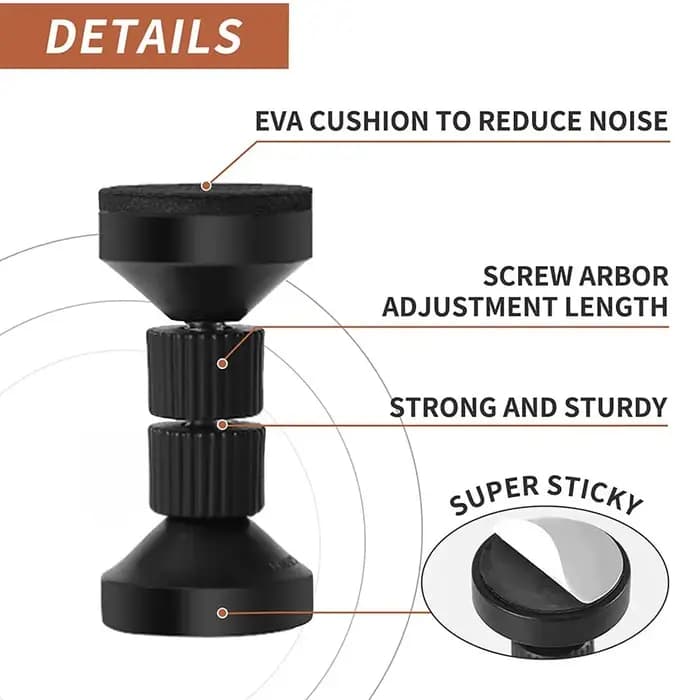 Support télescopique anti-vibration pour meuble, canapé, lit, stabilisateur de tête de lit, butée de