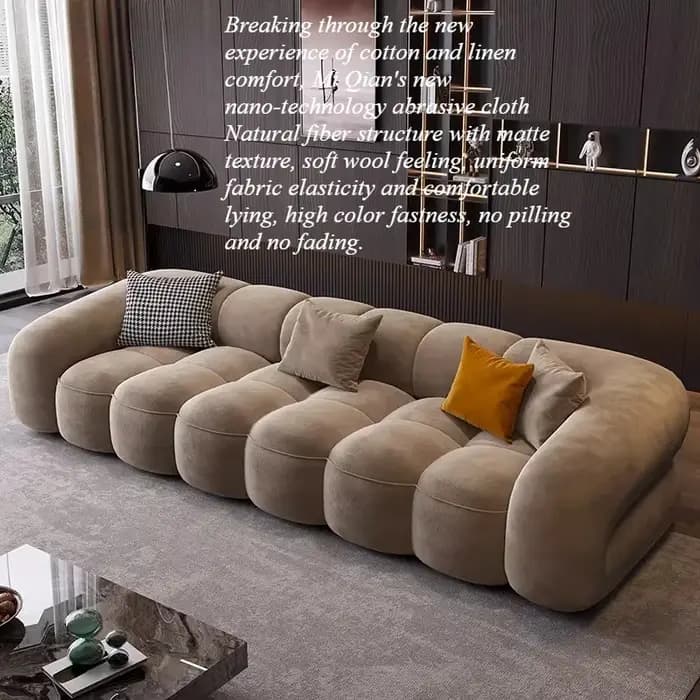 Canapé de salon de luxe double design moderne minimaliste pour adultes