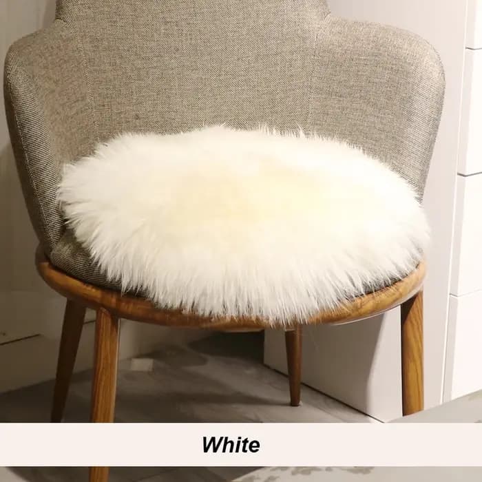 MS.Softex-Coussin de siège en peau de mouton naturelle