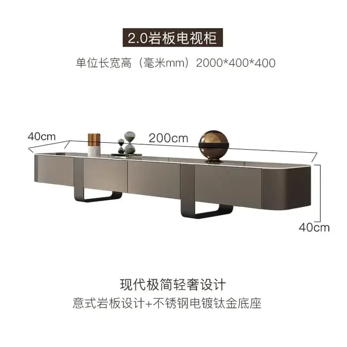 Table de télévision de Style italien, affichage créatif, Design minimaliste, meuble TV avec tiroirs,