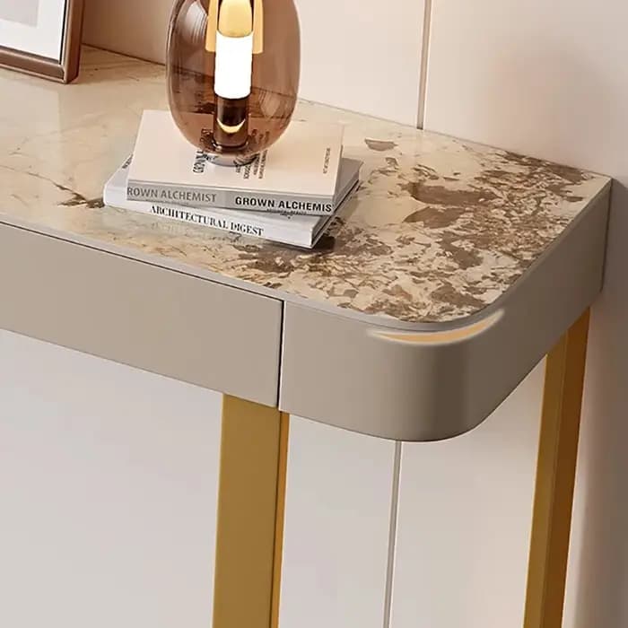 Table Console étroite avec tiroirs