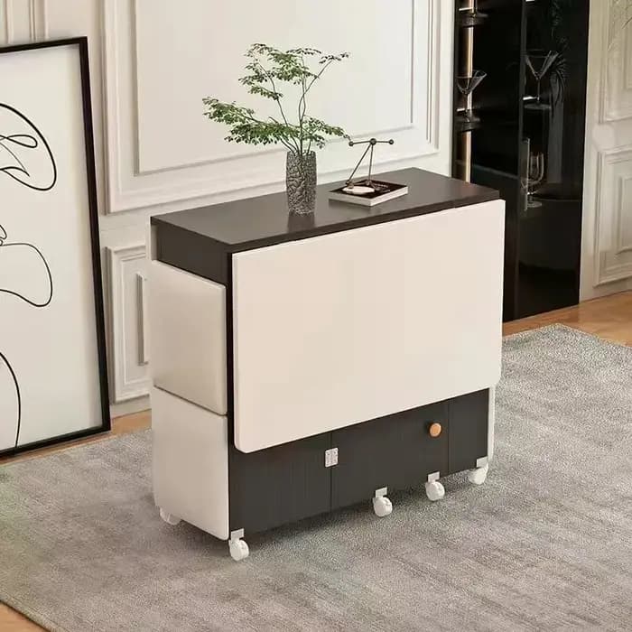 Table à manger pliante ensemble 4 chaises Table à manger De luxe nordique italienne décorer Simple M