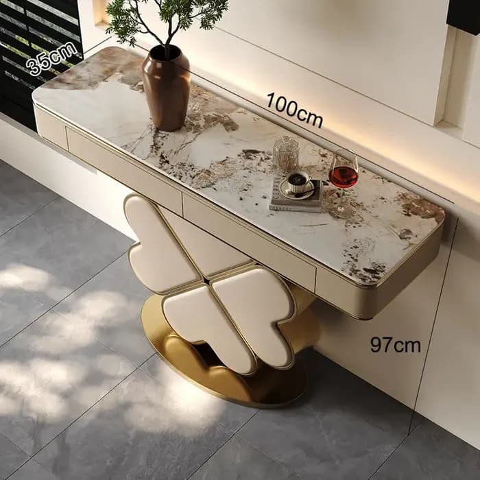 Tables consoles de luxe léger, style nordique moderne, gain de place, tendance, Tavolo Salotto, Vint