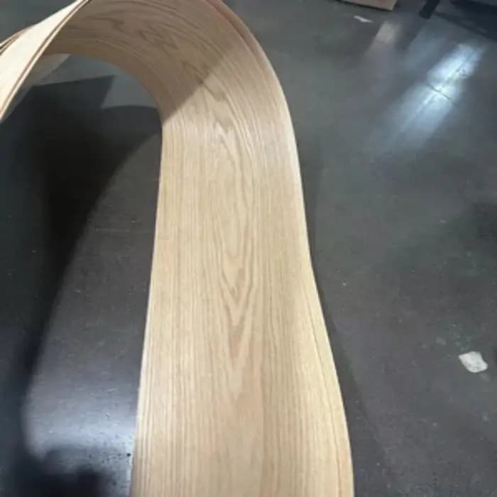 Feuilles de placage en bois de chêne rouge naturel, L:2.5 mètres, largeur: 550mm, T:0.25mm, droit, M
