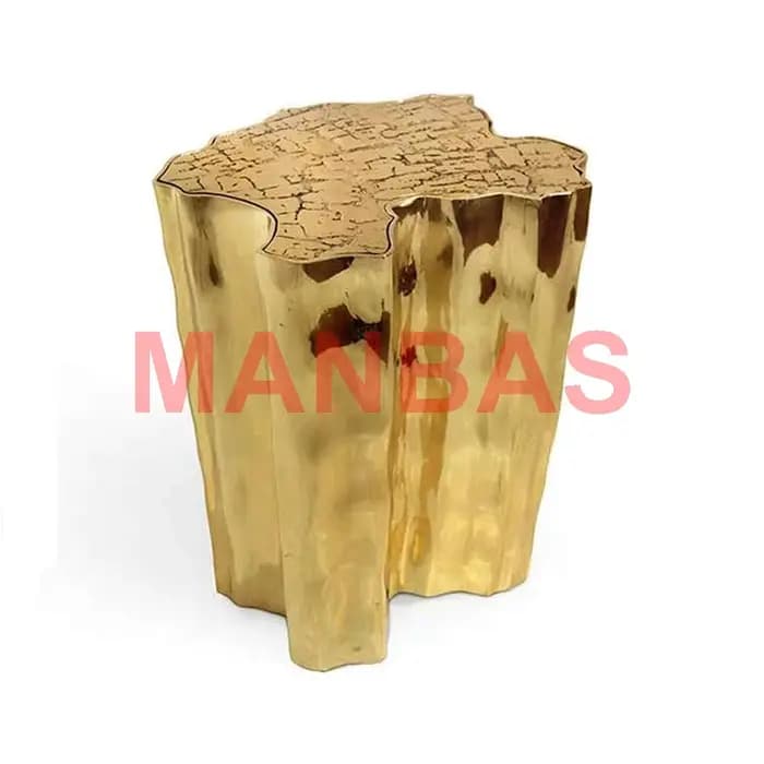 Ensemble de tables basses dorées de luxe